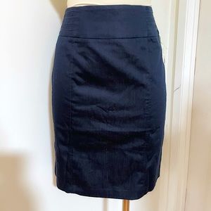 Kenar Wide Waisted Dark Navy Color Denim Pencil Skirt Size 12